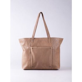 Harstone Leather Tote Bag in Taupe