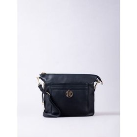 Cartmel Leather Cross Body Bag in Black