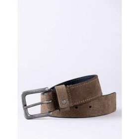 Eskin Suede Belt in Walnut - X Small