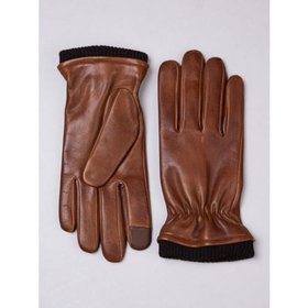 David Leather Gloves in Chestnut