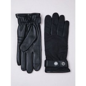 Walter Leather Gloves in Black