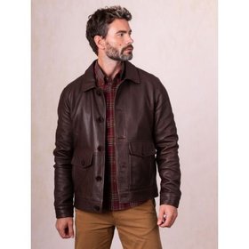 Embleton Leather Jacket in Brown