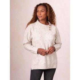 Maggie Cable Knit Jumper in Oatmeal - Small