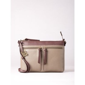 Beetham Leather Cross Body Bag in Walnut