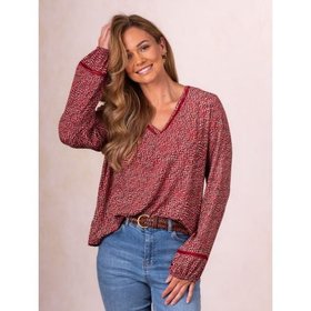 Lynsey Blouse in Red - Size 10