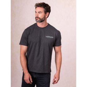 Curlew Printed T-Shirt in Charcoal - Small