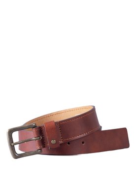 Eskin Men's Leather Belt in Dark Tan