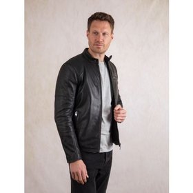 Scafell Leather Jacket in Black - Size 38