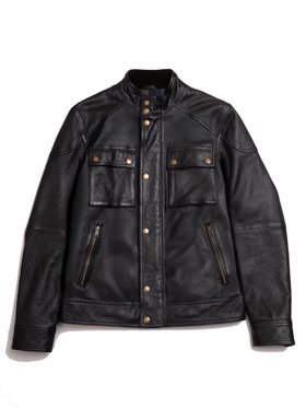 Burnmoor Leather Jacket in Black