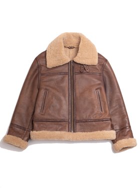 Cawford Aviator Jacket in Brown