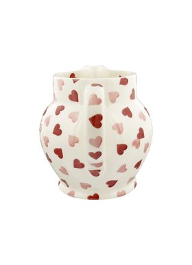 Personalised Pink Hearts 3 Pint Jug