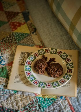 Christmas Quilt Small Side Plate, 6.5 Inch - Set of 4