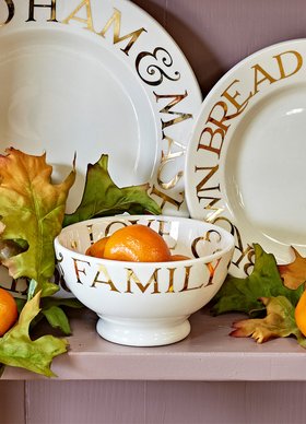 Gold Toast Friends & Family French Bowl