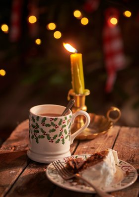 Tiny Scattered Holly 1/2 Pint Mug
