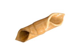 Garganelli Ceramic Pasta Pin Badge in Plain Glaze