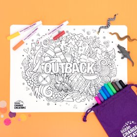 Outback Reusable Silicone Colouring Mat