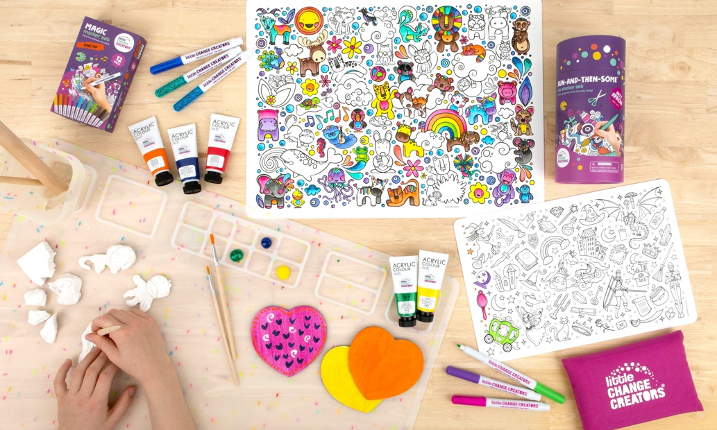 Little Change Creators Reusable Silicone Colouring & Craft Mats