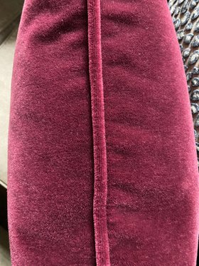 Luxury mohair velvet cushion