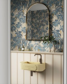 C.P. Hart - London Cloakroom Basin in Butter Yellow