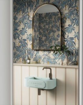 C.P. Hart - London Cloakroom Basin in Duck Egg Blue