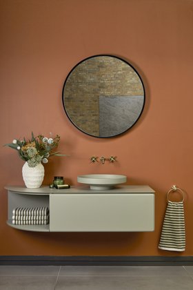 C.P. Hart - Bold Vanity Collection By Buto - Wall Mounted Curved Vanity