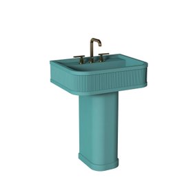 C.P. Hart - Monroe Pedestal Basin in Teal by Kast