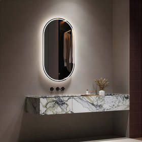 C.P. Hart - Mazzini LED Demisting Pill Mirror