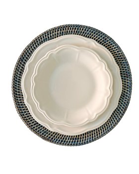 Charlotte 26cm White Stoneware Flat Plates - Set of 6 | Timeless Ceramic Charm & Professional Grade Turkish Craftsmanship