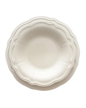 Charlotte 26cm White Stoneware Flat Plates - Set of 6 | Timeless Ceramic Charm & Professional Grade Turkish Craftsmanship