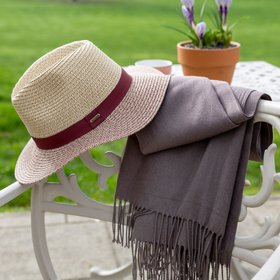 Women's Plain Pashmina Shawl with Tassels