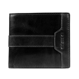 Men’s Distressed Leather Bifold Wallet with RFID Blocking