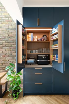 The London Kitchen Company - bespoke blue kitchen