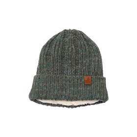 Green Recycled Chunky Knit Waterproof Beanie