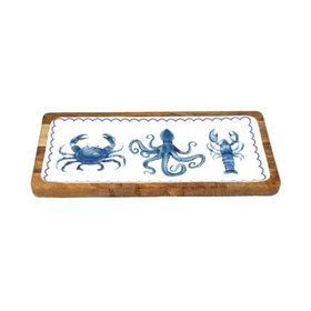 Sealife Enamel Large Serving Tray