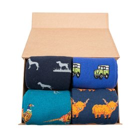 Mens Welly Socks in a Box