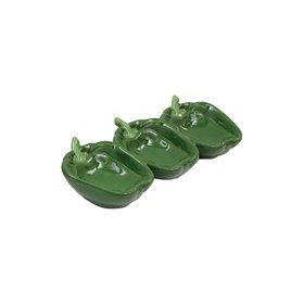 32.5cm Triple Green Pepper Plate