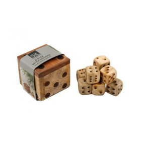 Wooden Box & Dice