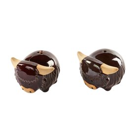 Highland Cow Salt & Pepper Shakers