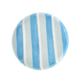 Striped Blue Side Plate