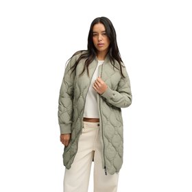 Superdry Long Quilted Green Jacket