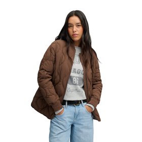 Superdry Short Quilted Brown Jacket