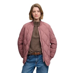 Superdry Short Quilted Burgundy Jacket