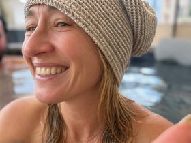 Sauna-Beanie Saunamütze One-Size Unisex 100% Leinen beties "Leinen-Waffelpique"