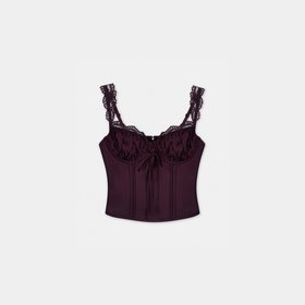Eledora Corset Top, Plum