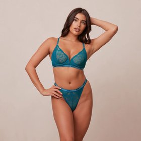 Lounge - Royal Balcony Bra - Turquoise - 32 / DD