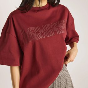 Oversized Graphic Tee - Burgundy