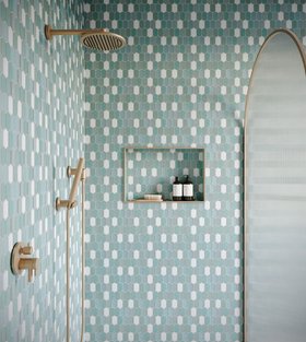 Picket Mix Mint Mosaic Tile