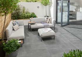 Everscape™ Enis™ Black Slate Outdoor Tile (60cm x 60cm)