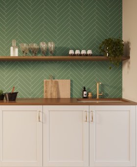 Ribbon Artichoke Tile