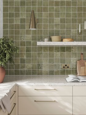 Tanjin™ Olive Tile (10.7cm x 10.7cm)